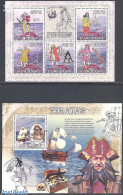 Guinea Bissau 2009 Pirates 2 S/s, Mint NH, Transport - Ships And Boats - Schiffe