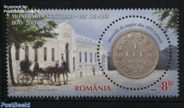 Romania 2015 145 Years National Mint 1v, Mint NH, Transport - Various - Coaches - Money On Stamps - Unused Stamps