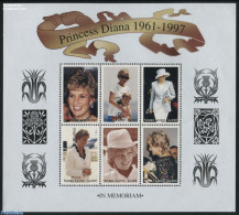 Sierra Leone 1998 Princess Diana 6v M/s, Mint NH, History - Charles & Diana - Kings & Queens (Royalty) - Case Reali