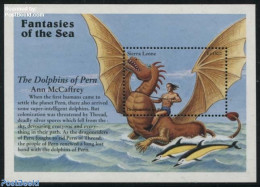 Sierra Leone 1996 Dragonrider Of Pern S/s, Mint NH, Art - Fairytales - Verhalen, Fabels En Legenden