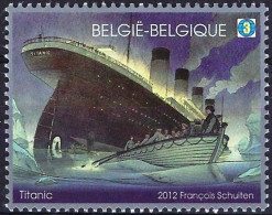 BELGIUM 2012 100TH ANNIVERSARY OF THE TITANIC DISASTER SINGLE STAMP MNH - Gezamelijke Uitgaven