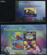 Saint Kitts/Nevis 2015 Tropical Fish 2 S/s, Mint NH, Nature - Fish - Peces