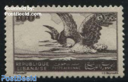 Lebanon 1946 100P, Stamp Out Of Set, Mint NH, Nature - Birds - Lebanon