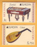 2014 Moldova Moldavie Moldau  Europa CEPT National Musical Instruments. 2v Mint - 2014