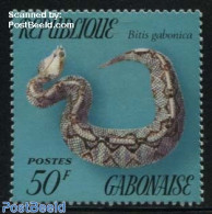 Gabon 1972 50F, Stamp Out Of Set, Mint NH, Nature - Reptiles - Snakes - Neufs