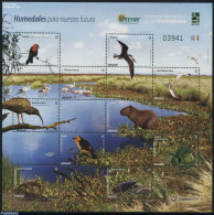 Uruguay 2015 Wetlands 10v M/s, Mint NH, Nature - Animals (others & Mixed) - Birds - Frogs & Toads - Reptiles - Snakes - Uruguay