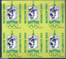Bulgaria 1979 Olympic Games Sheet With 6 S/s, Mint NH, Sport - Athletics - Olympic Games - Ongebruikt