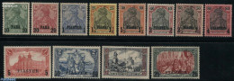 Türkiye 1900 German Post Definitives 12v, Unused (hinged) - Otros & Sin Clasificación