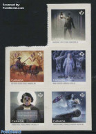 Canada 2015 Haunted Canada 5v S-a, Mint NH, History - Nature - Various - Flags - Cattle - Hotels - Weapons - Art - Fai.. - Unused Stamps