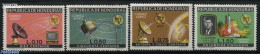 Honduras 1968 100 Years ITU 4v, Mint NH, History - Performance Art - Transport - Various - Space Exploration - Globes .. - Geografia