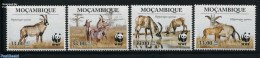 Mozambique 2010 WWF, Roan Antelope 4v, Mint NH, Nature - Animals (others & Mixed) - World Wildlife Fund (WWF) - Mosambik