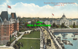 R616094 Empress Hotel And Parliament Building. Victoria. B. C. Coast Publishing - Mundo