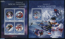 Sierra Leone 2016 Sochi Olympics Winners 2 S/s, Mint NH, History - Sport - Netherlands & Dutch - (Bob) Sleigh Sports -.. - Geografia