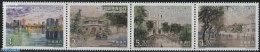 Macao 2016 Macau Seen By Chan Chi Vai 4v [:::] Or [+], Mint NH, Religion - Sport - Churches, Temples, Mosques, Synagog.. - Nuevos