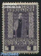 Austria 1908 1Kr, Stamp Out Of Set, Unused (hinged) - Nuevos