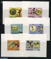 Liberia 1976 Olympic Games 6 S/s, Mint NH, Sport - Athletics - Gymnastics - Olympic Games - Sailing - Weightlifting - Atletismo