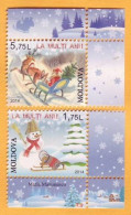 2014 Moldova Moldavie Moldau Happy New Year!  2v  Mint - Moldavië