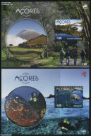 Azores 2016 Tourism 2 S/s, Mint NH, Nature - Sport - Various - Fish - Reptiles - Turtles - Diving - Mountains & Mounta.. - Fishes