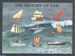 Grenada 1998 The History Of Sail 9v M/s, Mint NH, Transport - Ships And Boats - Ships