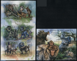 Mozambique 2011 Primates 2 S/s, Mint NH - Mozambico