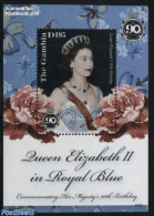 Gambia 2016 Queen Elizabeth 90th Birthday S/s, Mint NH, History - Nature - Kings & Queens (Royalty) - Flowers & Plants - Case Reali