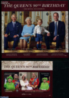 Tanzania 2016 The Queens 90th Birthday 2 S/s, Mint NH, History - Kings & Queens (Royalty) - Königshäuser, Adel