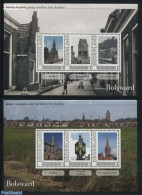 Netherlands - Personal Stamps TNT/PNL 2011 Cities In The Past And Present 2 S/s, Bolsward, Mint NH, Transport - Ships .. - Barche