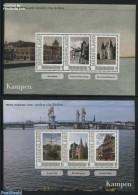 Netherlands - Personal Stamps TNT/PNL 2011 Cities In The Past And Present 2 S/s, Kampen, Mint NH, Transport - Ships An.. - Schiffe