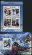 Mozambique 2016 Sochi Winter Games 2 S/s, Mint NH, Sport - (Bob) Sleigh Sports - Olympic Winter Games - Shooting Sport.. - Inverno