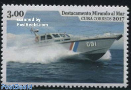 Cuba 2017 Coast Guard 1v, Mint NH, Transport - Ships And Boats - Nuovi