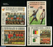 Cameroon 1982 Football Games Spain 4v, Imperforated, Mint NH - Camerún (1960-...)