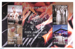 Grenada 2015 Pope John Paul II 4v M/s, Mint NH, Religion - Pope - Religion - Papi