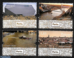 Portugal 2017 Porto 4v, Mint NH, Transport - Ships And Boats - Art - Bridges And Tunnels - Modern Architecture - Nuevos