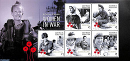 Australia 2017 Women In War S/s, Mint NH, Health - History - Nature - Health - World War II - Horses - World War I - Nuovi