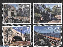 Gibraltar 2018 Bridges 4v, Mint NH, Art - Bridges And Tunnels - Brücken