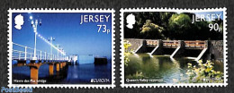 Jersey 2018 Europa, Bridges 2v, Mint NH, History - Europa (cept) - Art - Bridges And Tunnels - Bruggen