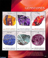 Grenada Grenadines 2018 Gemstones 6v M/s, Mint NH, History - Geology - Grenada (1974-...)