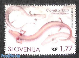 Slovenia 2018 Fishing 1v, Mint NH, Nature - Fish - Fishing - Vissen