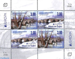 Bosnia Herzegovina - Croatic Adm. 2018 Europa, Bridges S/s, Mint NH, History - Europa (cept) - Art - Bridges And Tunnels - Ponts