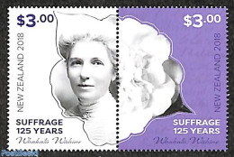 New Zealand 2018 Suffrage 125 Years 2v [:], Mint NH - Nuevos