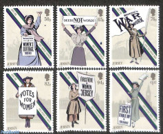 Jersey 2018 Woman Voting Rights 6v, Mint NH, History - Women - Non Classés