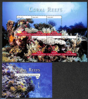 Saint Vincent 2015 Coral Reefs 2 S/s, Mint NH, Nature - St.Vincent (1979-...)