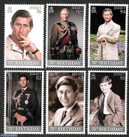 Jersey 2018 Prince Charles 70th Birthday 6v, Mint NH, History - Kings & Queens (Royalty) - Koniklijke Families