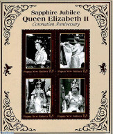 Papua New Guinea 2018 Sapphire Jubilee Queen Elizabeth II 4v M/s, Mint NH, History - Kings & Queens (Royalty) - Koniklijke Families