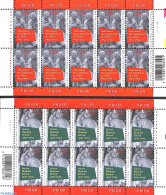 Belgium 2003 Universities 2 M/s, Mint NH, Science - Education - Art - Sculpture - Unused Stamps