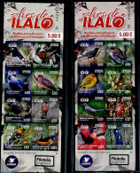 Ecuador 2019 Birds 16v S-a In 2 Booklets, Mint NH, Nature - Birds - Stamp Booklets - Unclassified