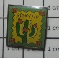 1818A Pin's Pins / Beau Et Rare / THEME : MARQUES / STORYTIP CACTUS FLEURI - Marche