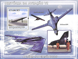 Mozambique 2009 Aviation History S/s, Mint NH, Transport - Aircraft & Aviation - Aviones