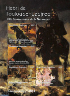 Togo 2014 Henri De Toulouse-Lautrec 4v M/s, Mint NH, Nature - Performance Art - Dogs - Horses - Dance & Ballet - Art -.. - Dance