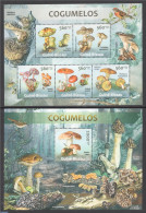 Guinea Bissau 2013 Mushrooms 2 S/s, Mint NH, Nature - Mushrooms - Mushrooms